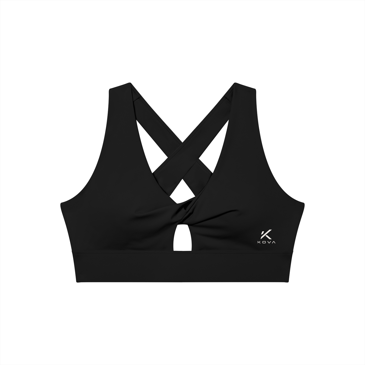 Women's Twist Front V-Neck Sports Bra