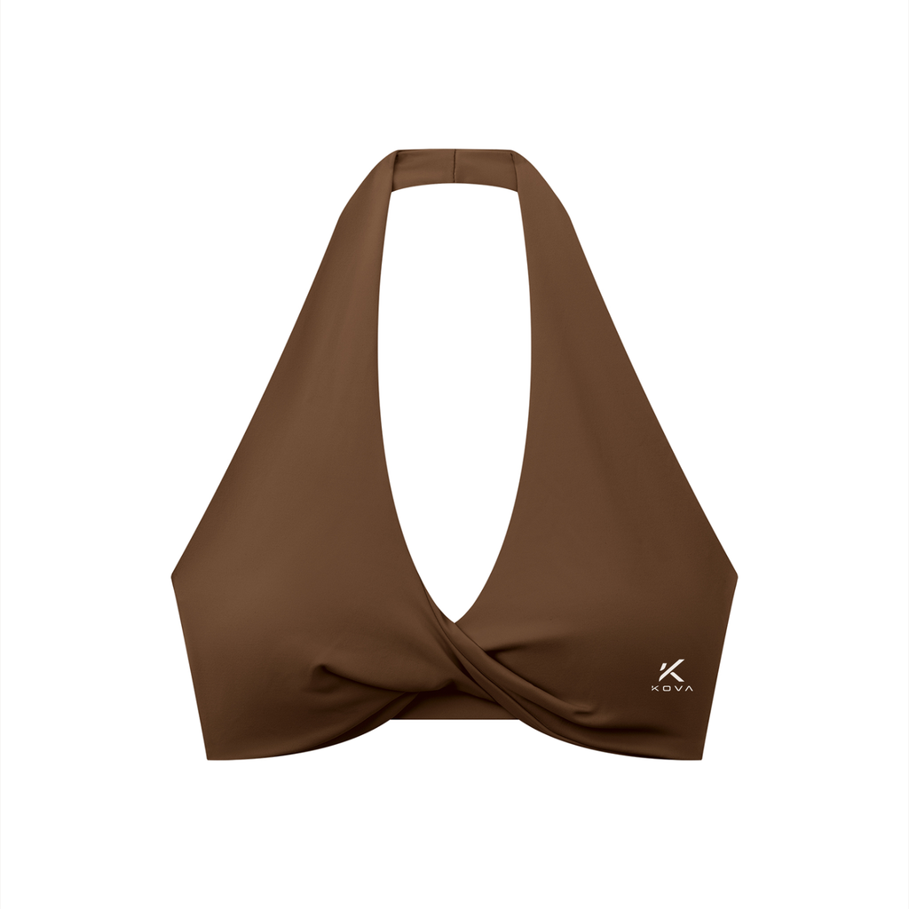 KOVA Pleated Halter Sports Bra