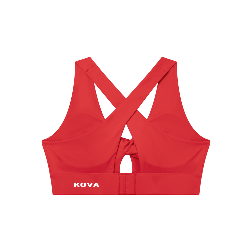 Women's Twist Front V-Neck Sports Bra